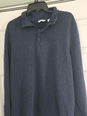Calvin Klein Men's Navy Quarter-Placket Pullover